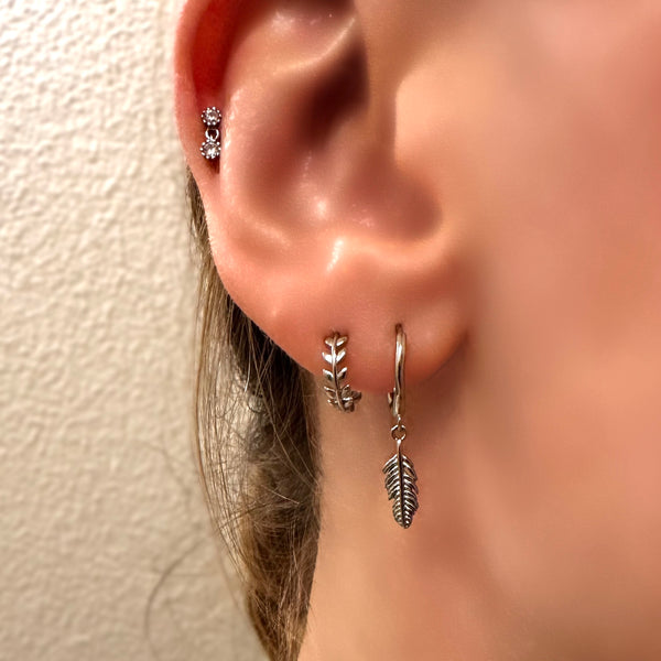 Boucles d’oreilles créoles PERO argent