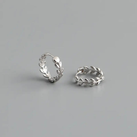 SASHA silver hoop earrings