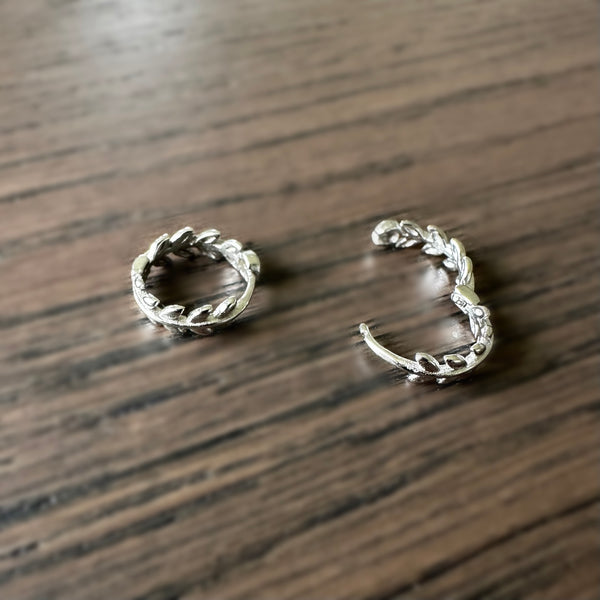 SASHA silver hoop earrings