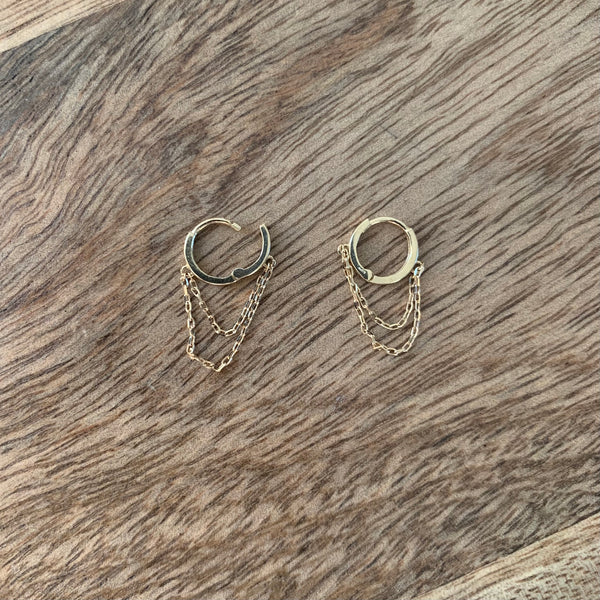 Earrings hoops KRUGI yellow gold