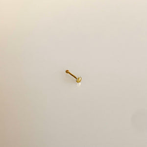 Nose piercing PROSTO yellow gold