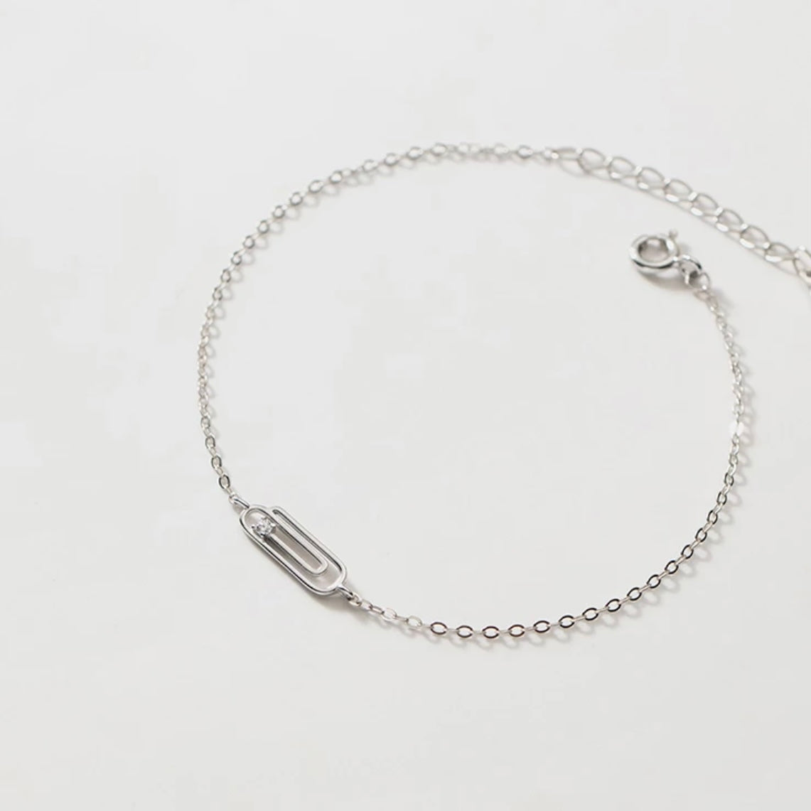 Bracelet DIANA argent et cristaux blancs