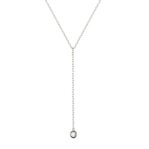 Collier KRISTEL argent et cristal blanc