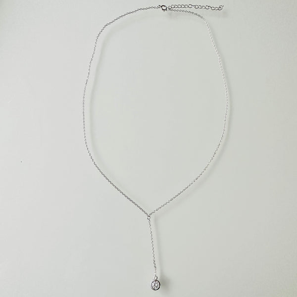 Collier KRISTEL argent et cristal blanc