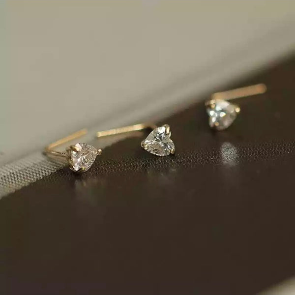 Piercing Nez LUBOV or jaune et cristal blanc